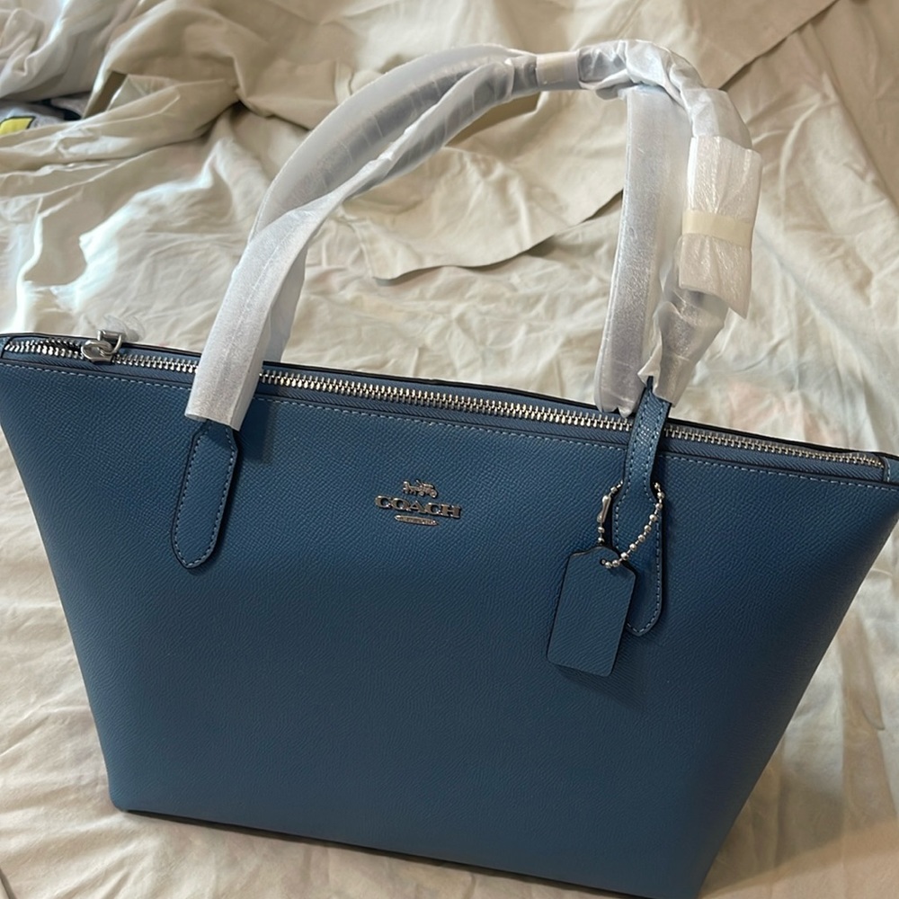 Brand new light blue Coach purse